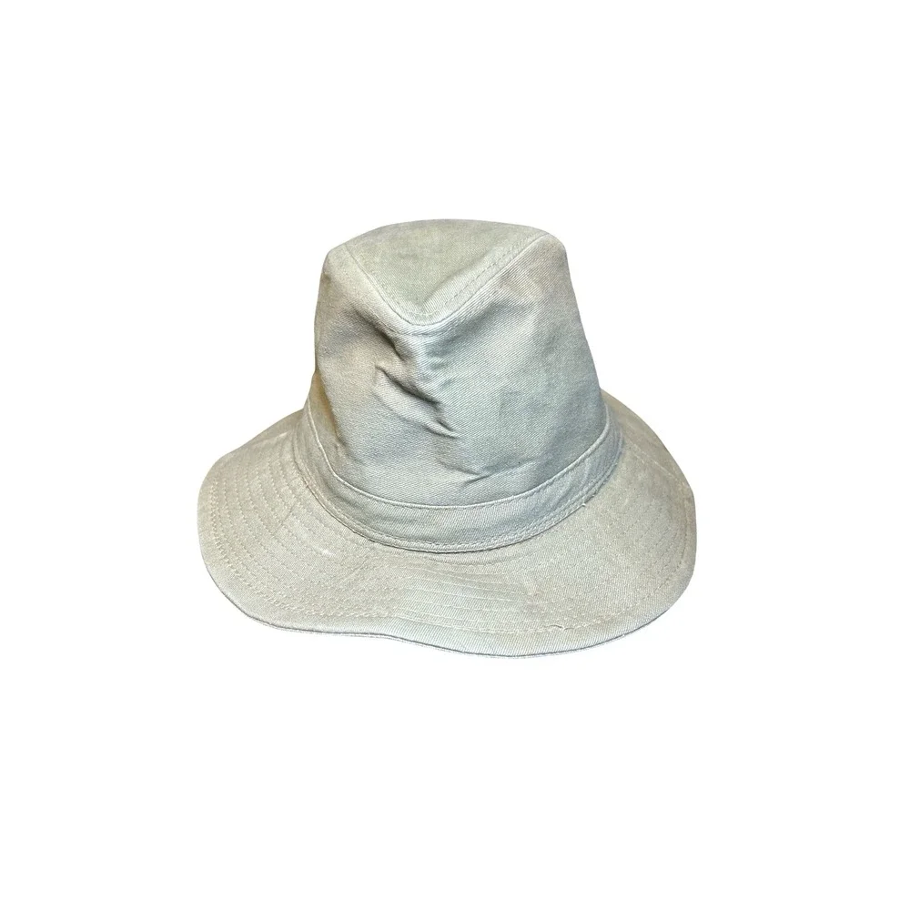 Stetson Safari Bucket Hat Tan Khaki Cotton Canvas Made in USA Small